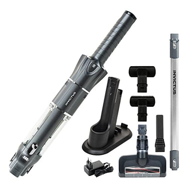 Genius Invictus One 3.0 A28340, Akkustaubsauger, schwarz Silber, 120 W, 100 milliliters, 74 Dezibel im Sale